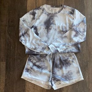 Tie-dye top and matching bottom
